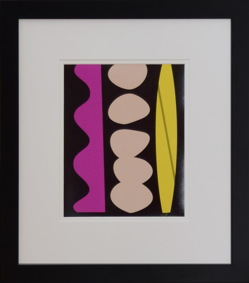 Black frame with a double white mat